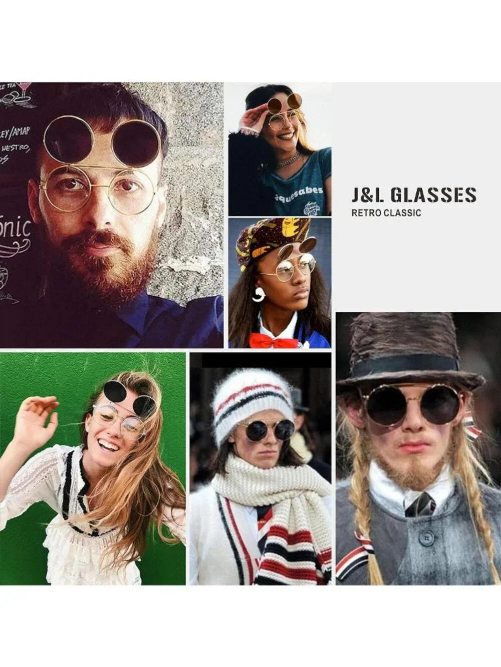 Retro Flip-Up Round Goggles | Steampunk Style Sunglasses for Unique Fashion